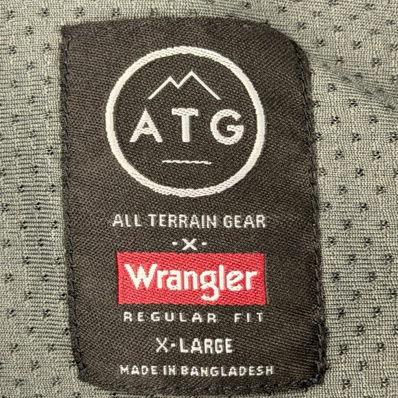 Wrangler ATG Plaid Flannel Shirt Men's XL All Terrain Organic Cotton Polyester - Picture 3 of 11